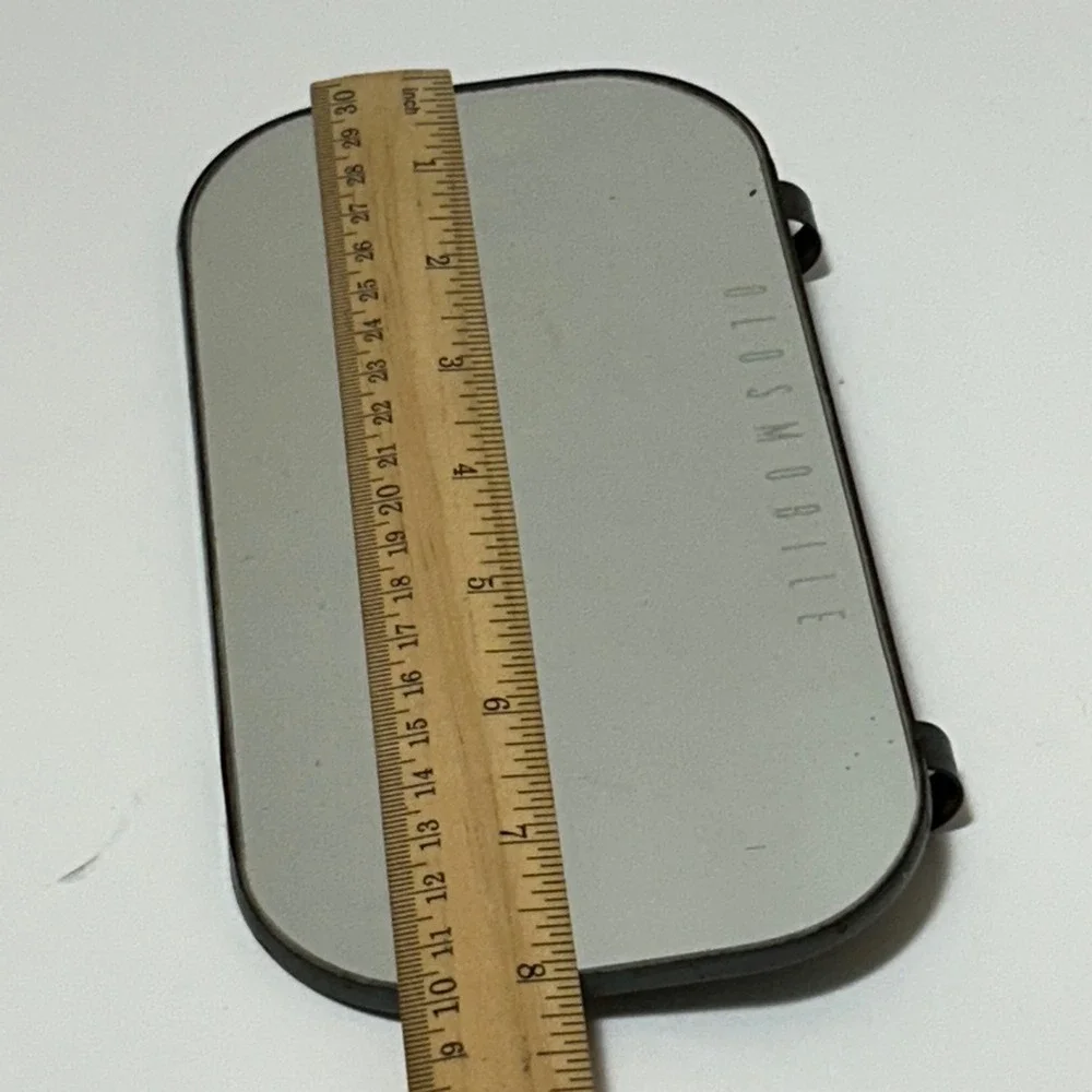 Vintage Oldsmobile Sun Visor Vanity Mirror Metal Backed Automotive Accessory 8x4